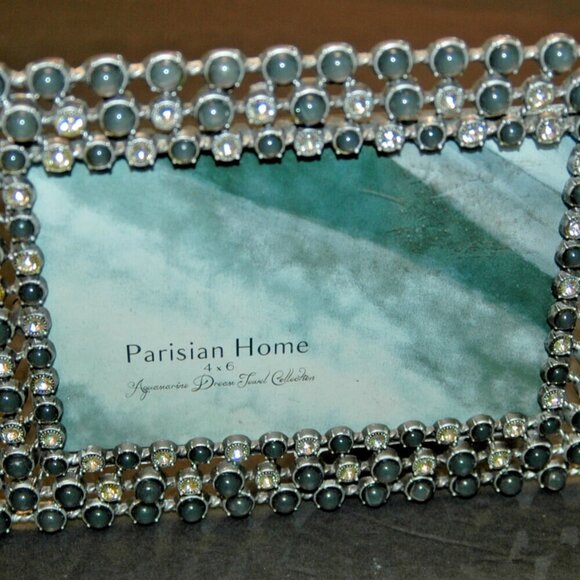 Sheffield Parisian Home Metal Picture Frame Aquamarine Dream Jewel Collection - Picture 8 of 8